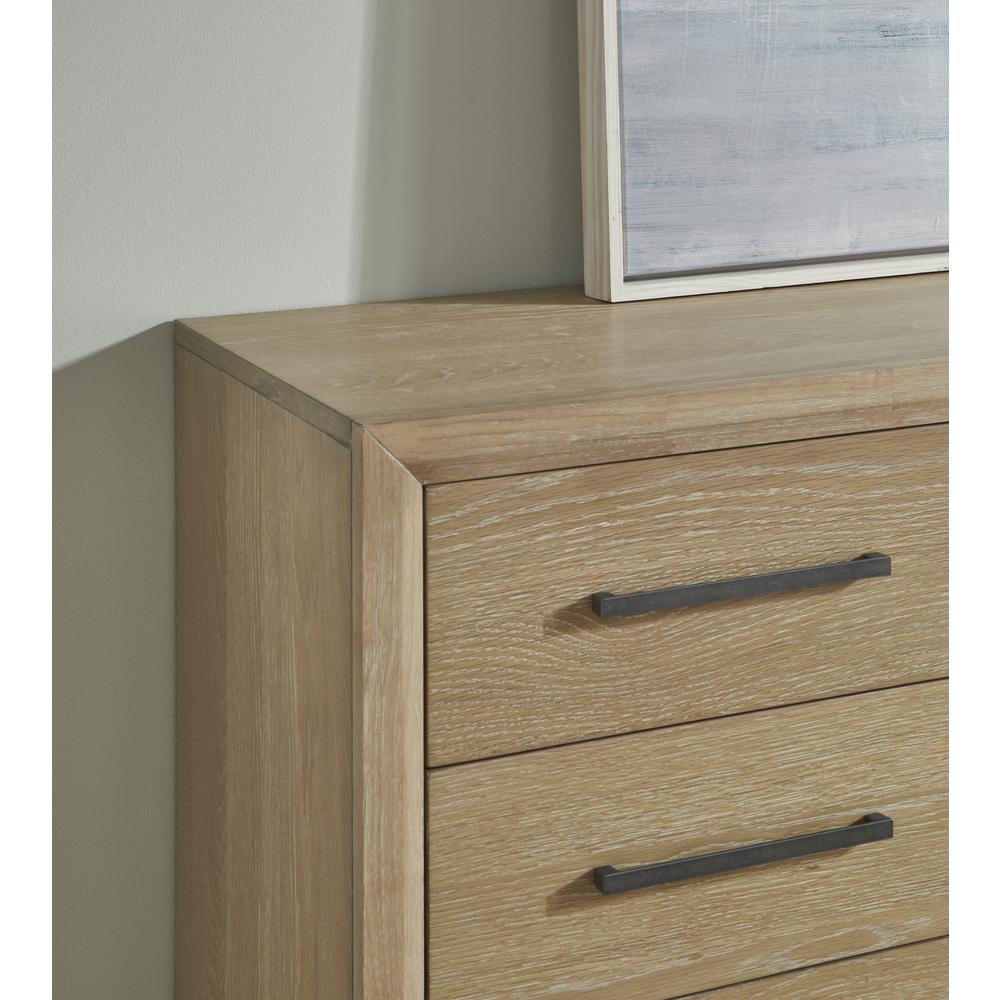 Franklin Three Drawer Two Door White Oak Sideboard in Au Natural