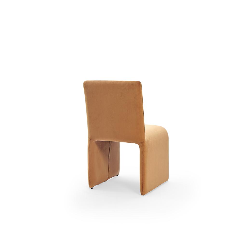 Winston Fully Upholstered Side chair in Whiskey Velvet, set of 2