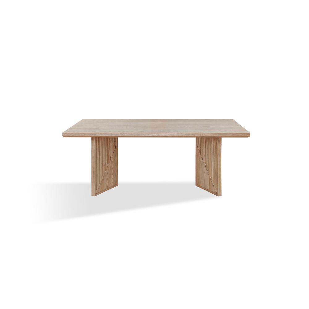 Sumner Double Pedestal Oak Dining Table in Natural