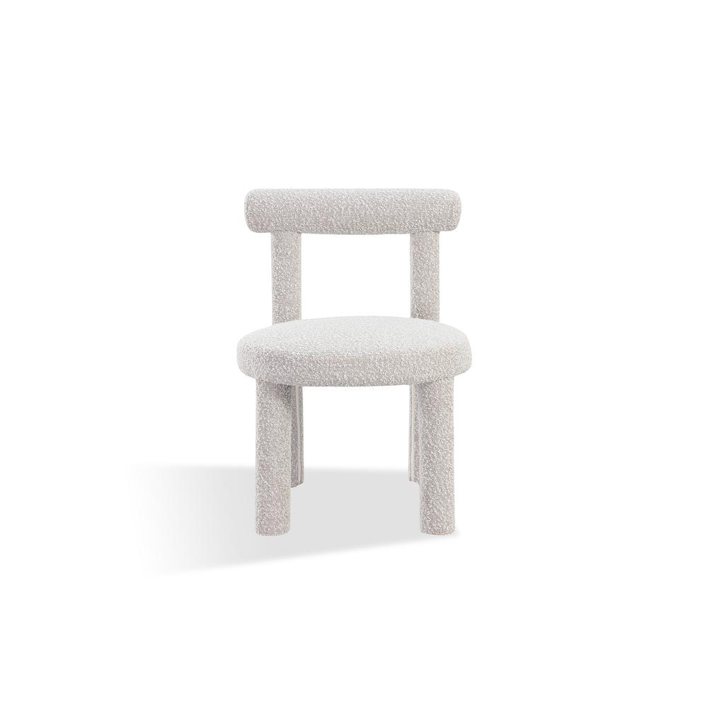 Addison Modern Dining Chair in Cotton Ball Boucle, set of 2
