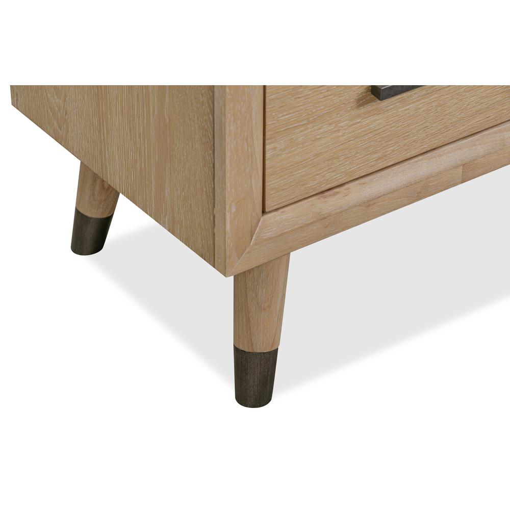 Franklin Three Drawer Two Door White Oak Sideboard in Au Natural