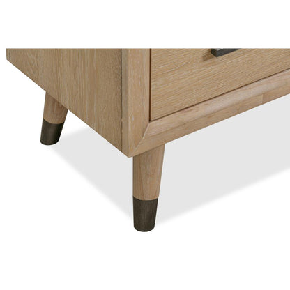 Franklin Three Drawer Two Door White Oak Sideboard in Au Natural