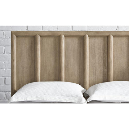 Dorsey Wooden Two Drawer Storage Bed in Granola