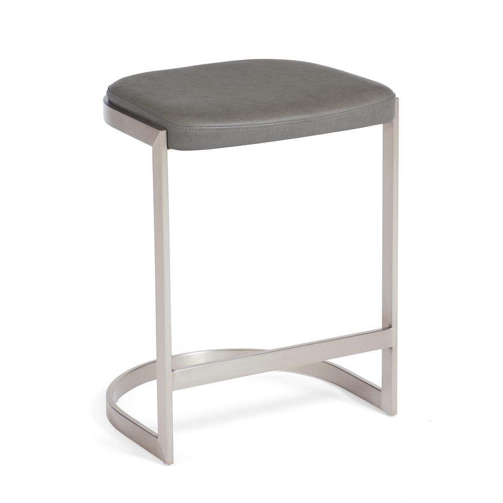 Oxford Backless Counter Stool in Davy's Grey, set of 2