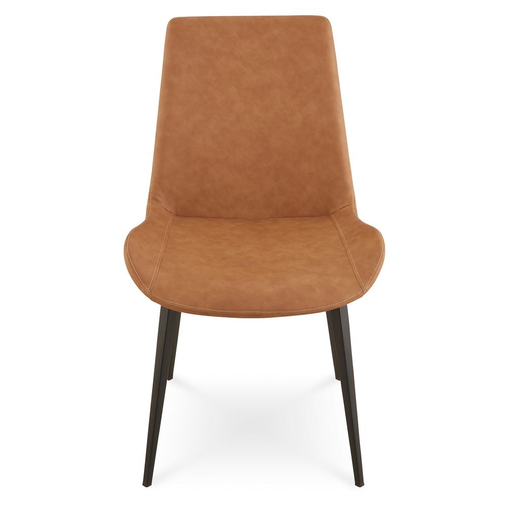 Nicoya Upholstered Dining Chair in Buckskin Synthetic Leather, set of 2