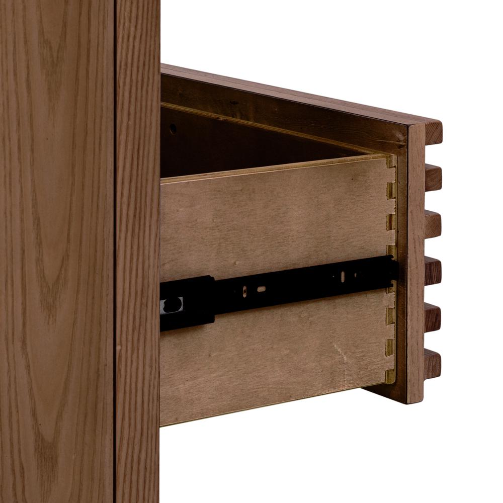 Tanner Six Drawer Ash Wood Dresser in Roux
