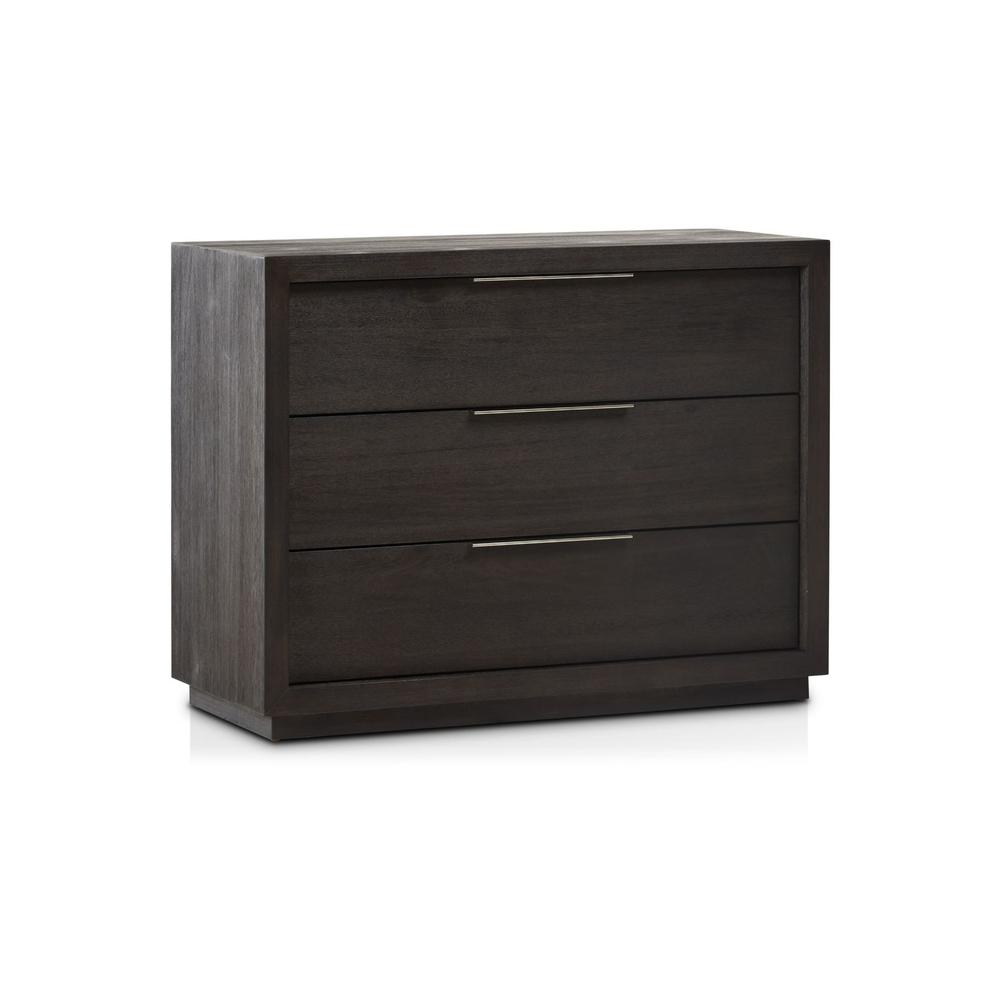 Oxford 3 Drawer Nightstand in Basalt Grey (2024)