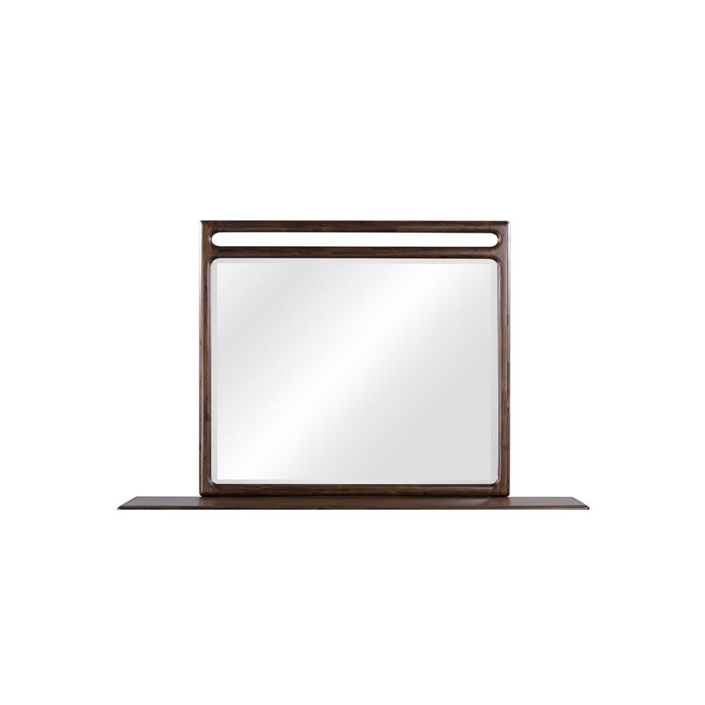 Sol Beveled Glass Wall or Dresser Mirror in Brown Spice
