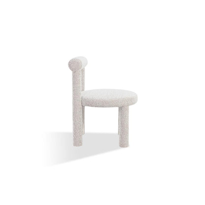 Addison Modern Dining Chair in Cotton Ball Boucle, set of 2