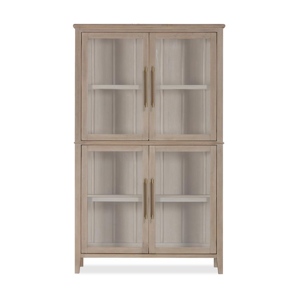 Camden Four Door Shiplap Curio in Chai