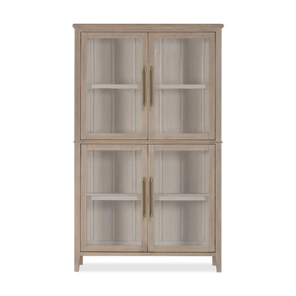 Camden Four Door Shiplap Curio in Chai