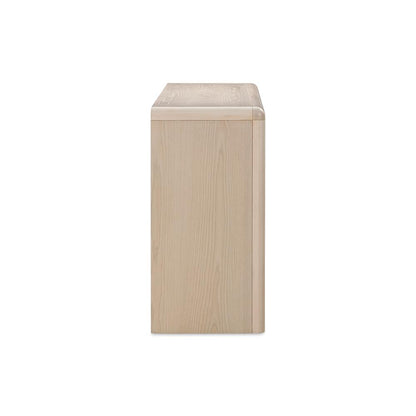 Liv Four Door Ash Wood Sideboard in White Sand