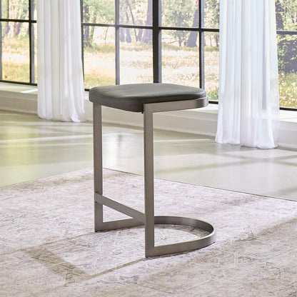 Oxford Backless Counter Stool in Davy's Grey, set of 2