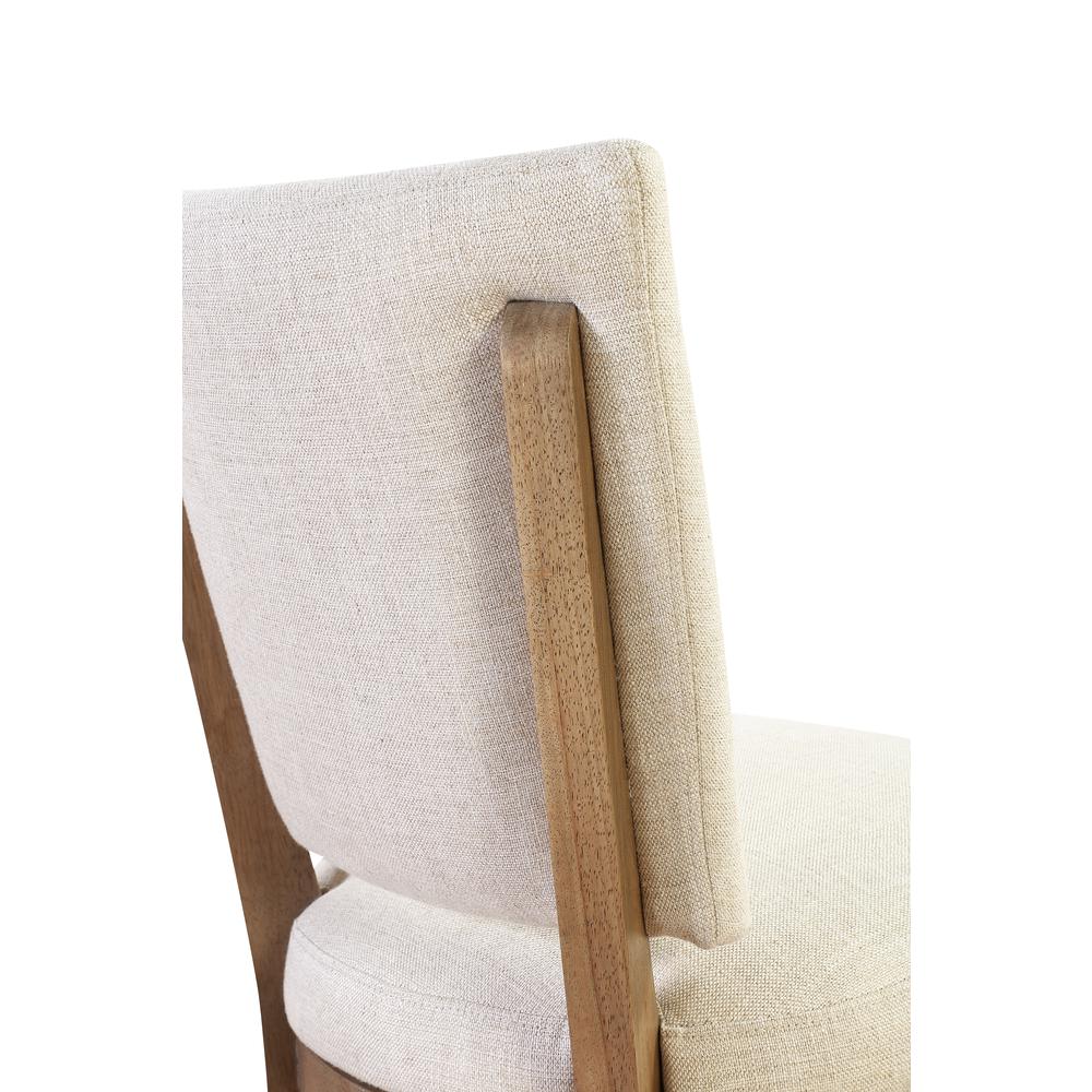 Sumner Channel Back Upholstered Dining Chair in Natural, set of 2