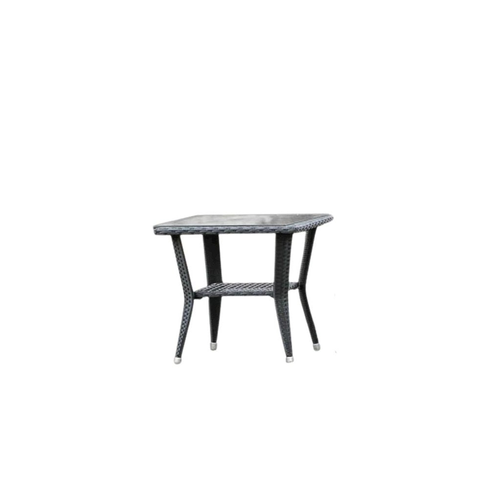 Wicker Patio Set Black, DTL3C01B