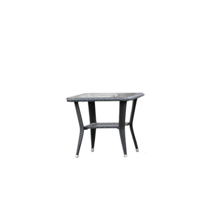 Wicker Patio Set Black, DTL3C01B