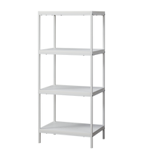 4-Tier Transitional Wood Bookshelf With Open Shelves White