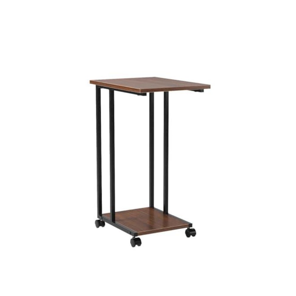 Side End C Table For Sofa, Walnut