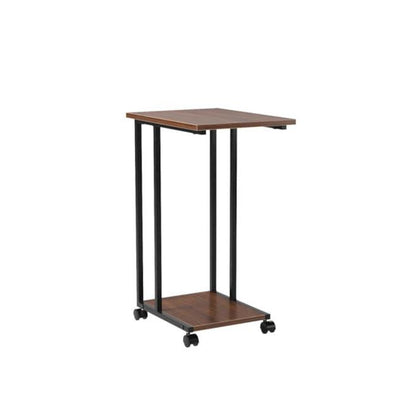 Side End C Table For Sofa, Walnut