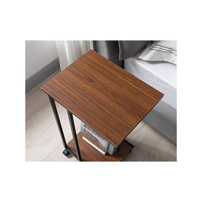 Side End C Table For Sofa, Walnut