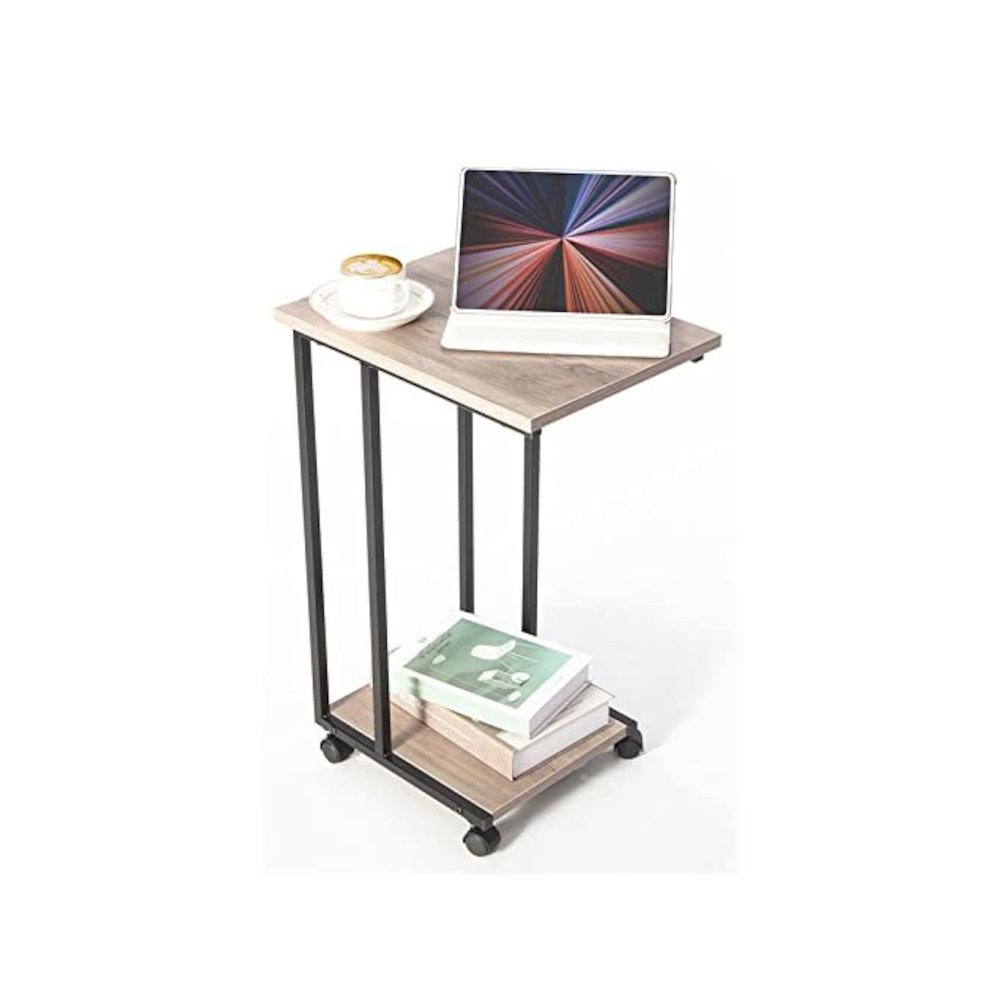 Side End C Table For Sofa, Smoky Grey