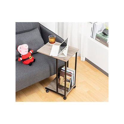 Side End C Table For Sofa, Smoky Grey