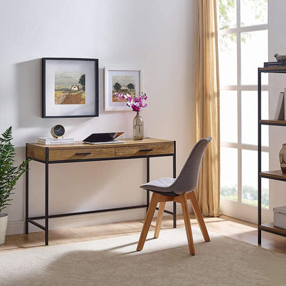 2 Drawer Writing Desk, Mahogany Brown