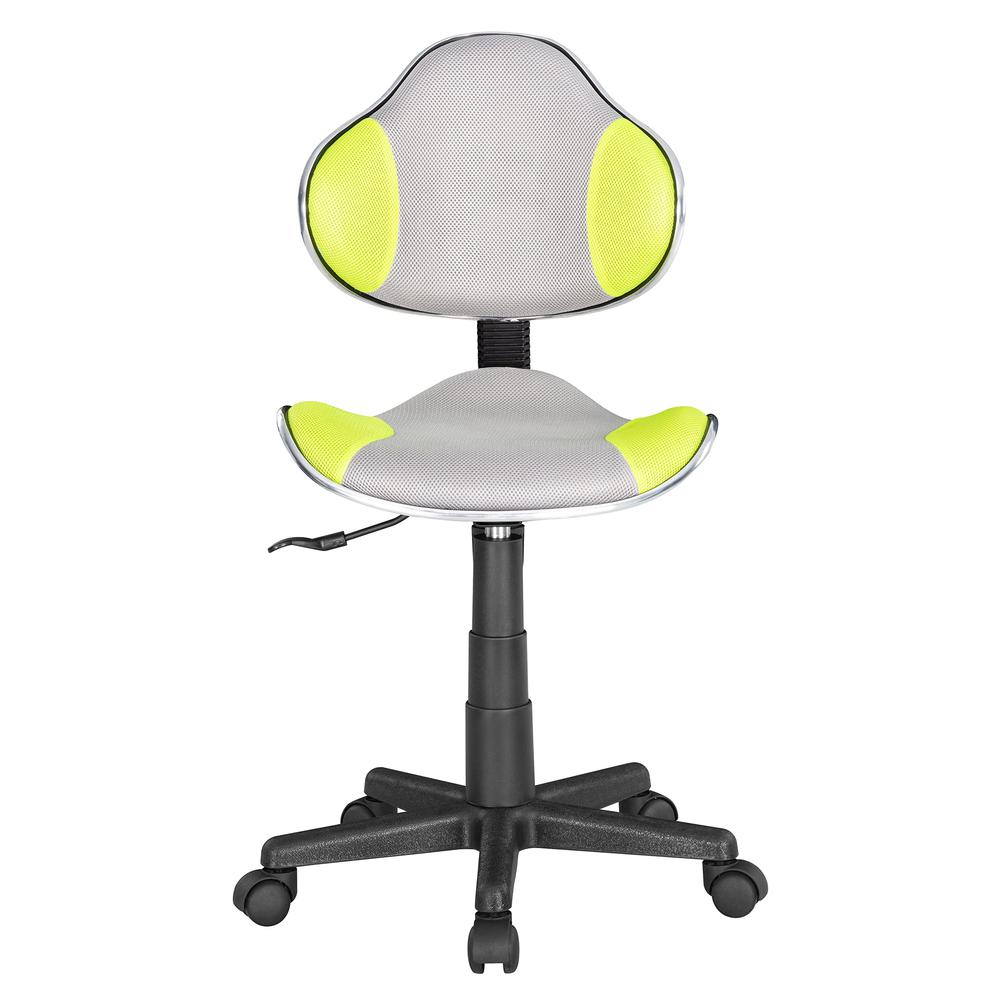 Home Office Low Back Computer Executive Chair, Grey/Green