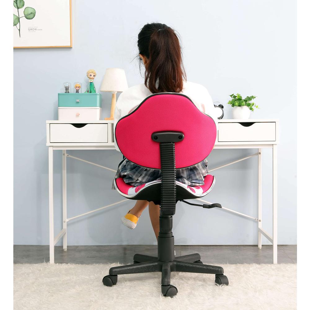 Home Office Low Back Computer Executive Chair, Pink