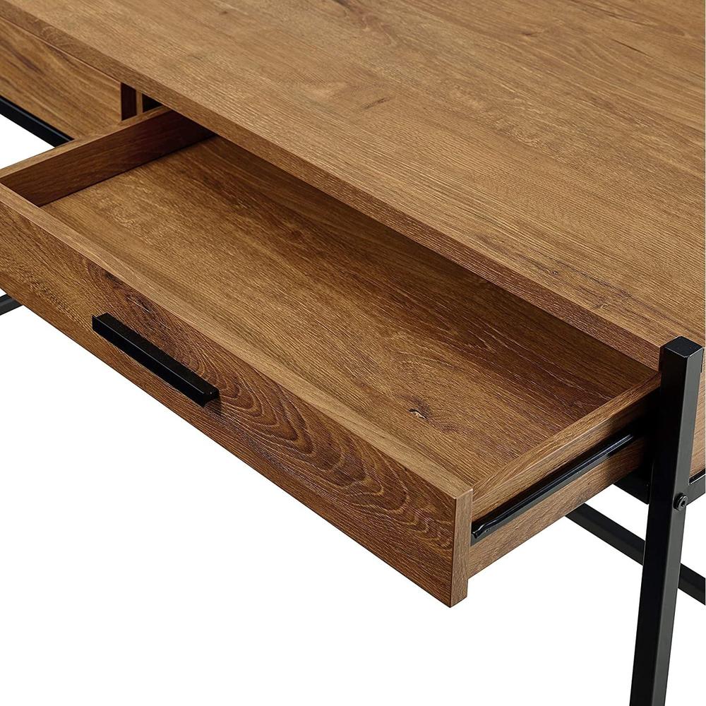 2 Drawer Writing Desk, Mahogany Brown