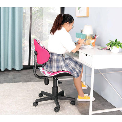 Home Office Low Back Computer Executive Chair, Pink