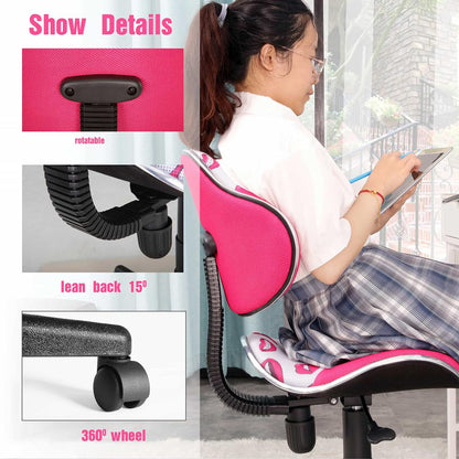 Home Office Low Back Computer Executive Chair, Pink