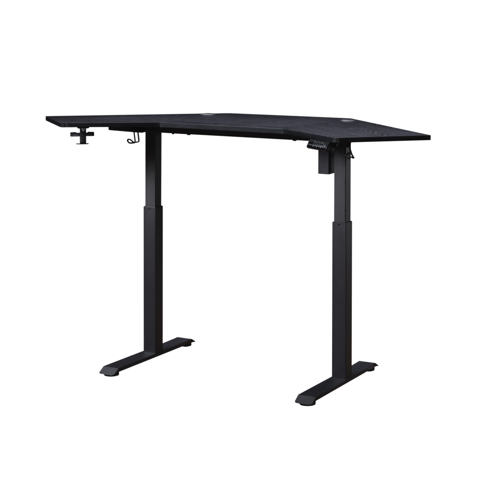 K314 Corner Electric Height Adjustable Standing Desk, Black