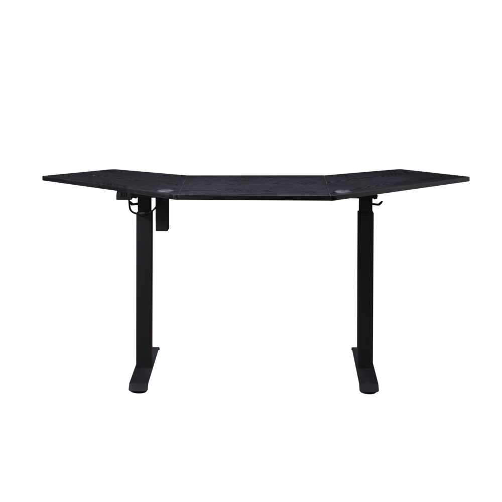 K314 Corner Electric Height Adjustable Standing Desk, Black