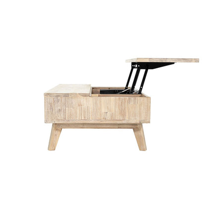 Gia Coffee Table with Lift Top - Light Driftwood