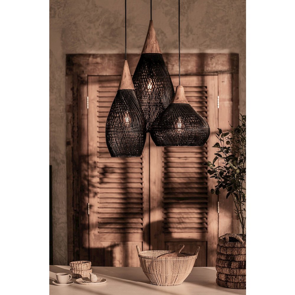 D-Bodhi Horn Pendant Large - Black