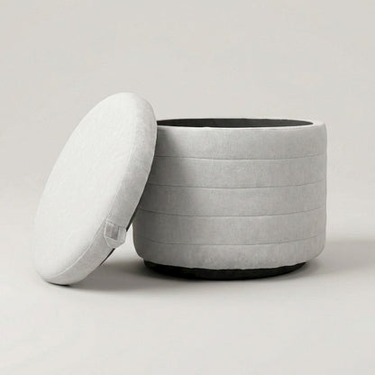 Elio Storage Ottoman - Platinum