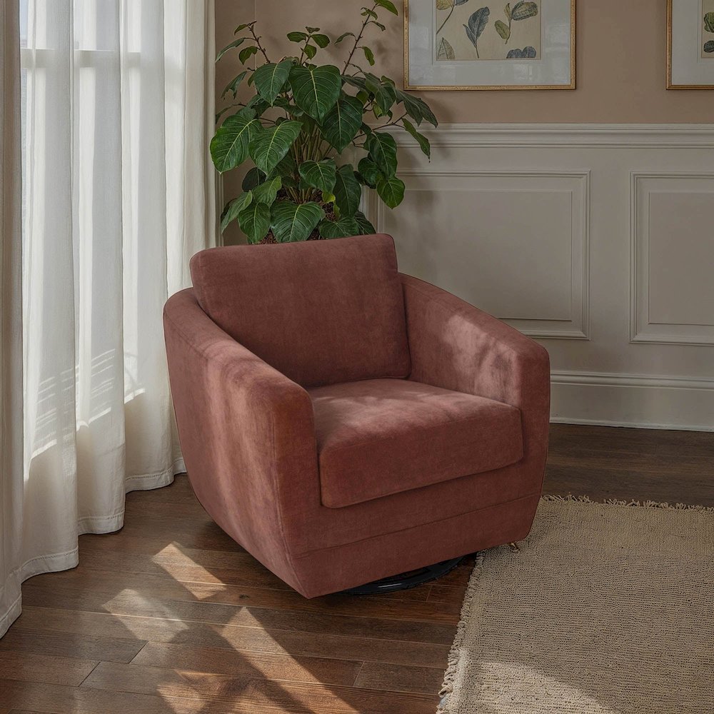 Baltimo Swivel Glider - Deep Rust