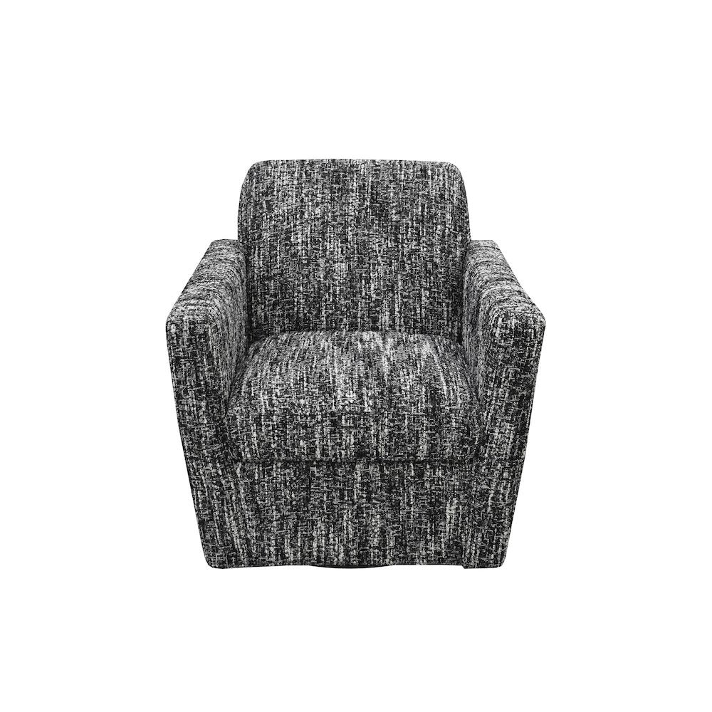 Cooper Swivel Club Chair - Chanel Black