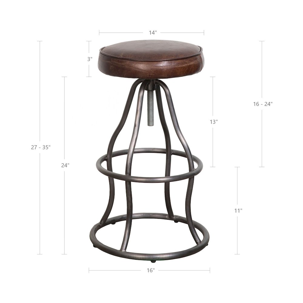Bowie Stool - Vintage Brown