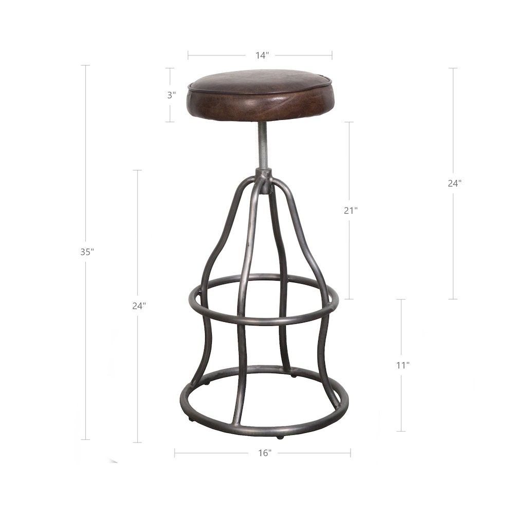 Bowie Stool - Vintage Brown