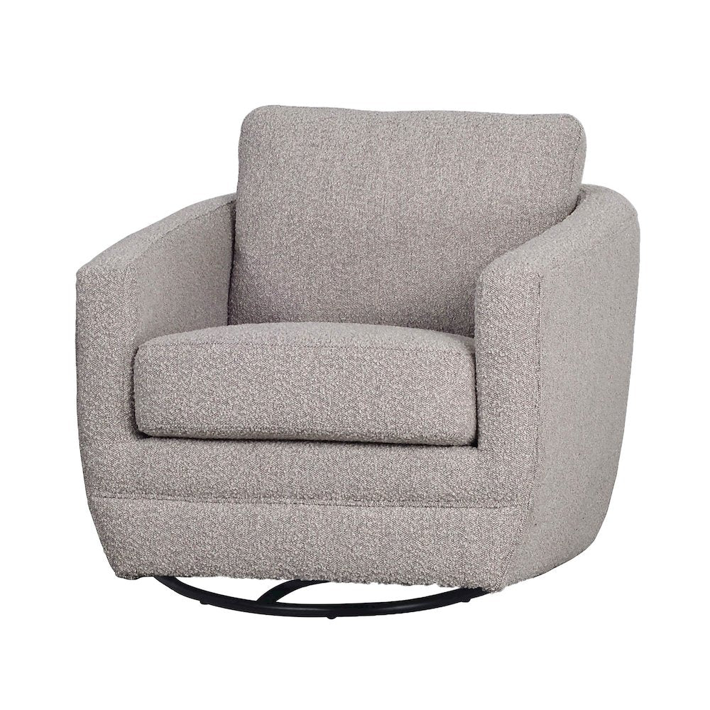 Baltimo Swivel Glider - Boucle Grey