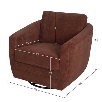Baltimo Swivel Glider - Deep Rust