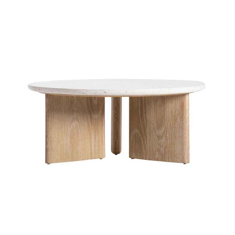 Infinity Coffee Table - Seashell Finish