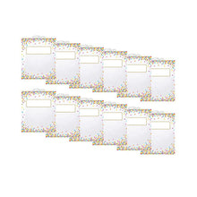 Hanging Confetti Pattern Storage/Book Bag, 10.5" x 12.5", 6 Per Pack, 2 Packs