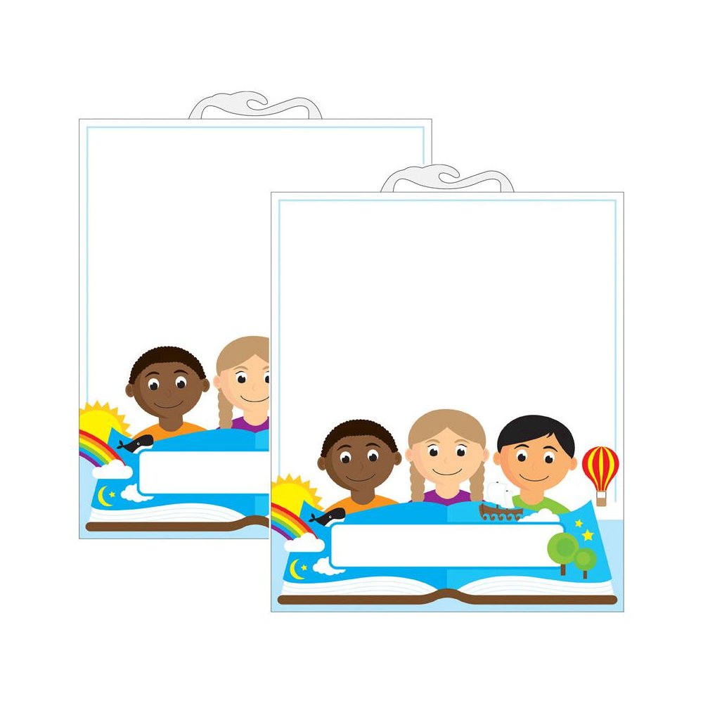 Multicultural File Buddy Storage Bag, 10.5" x 12.5", 6 Per Pack, 2 Packs