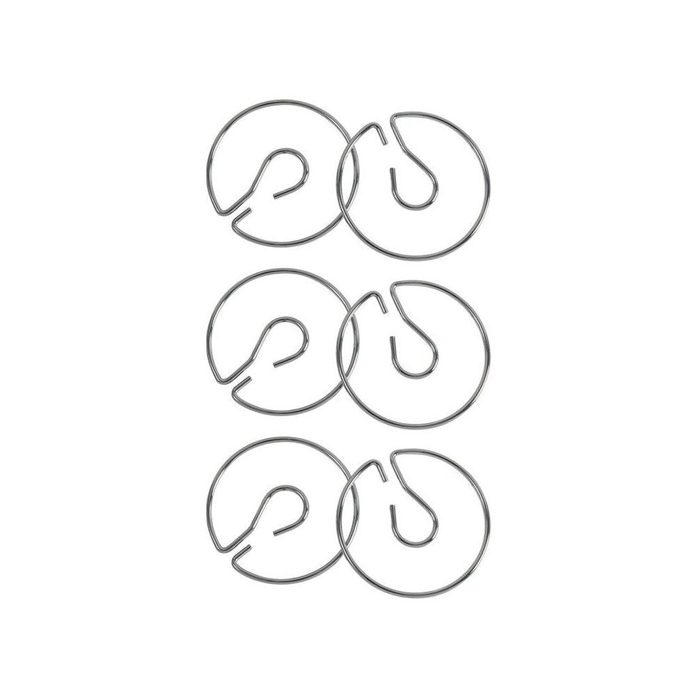 Chart Stand Rings, Metal, 4", 2 Per Pack, 3 Packs