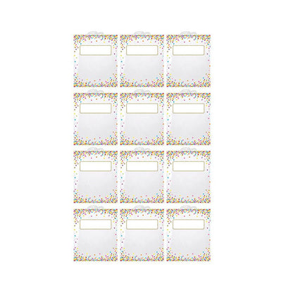 Hanging Confetti Pattern Storage/Book Bag, 10.5" x 12.5", Pack of 12
