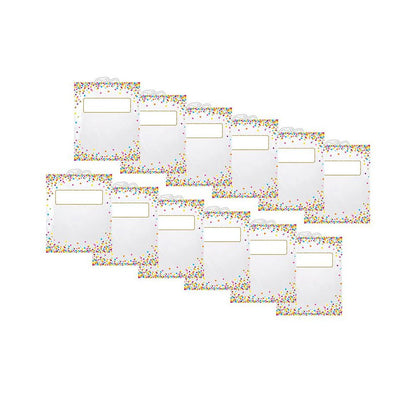 Hanging Confetti Pattern Storage/Book Bag, 11" x 16", Pack of 12
