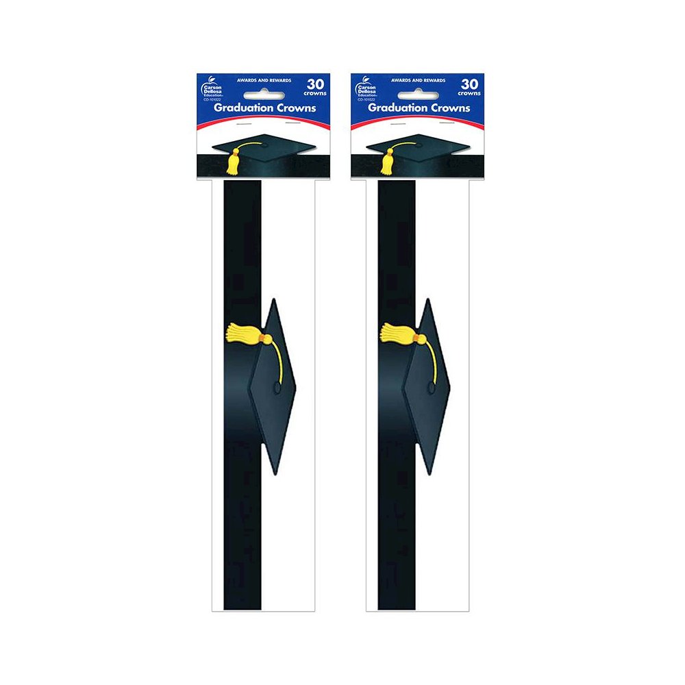 Graduation Crowns, 30 Per Pack, 2 Packs